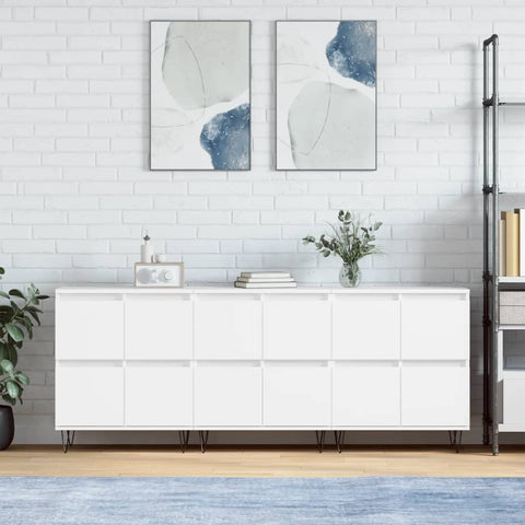 Sideboards 3 pcs White Engineered Wood 3190197
