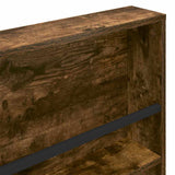 Magazine Rack 2 pcs Smoked Oak 100 x 12 x 70 cm Engineered Wood 890857