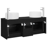 Bathroom Furniture Set 3 pcs Black 49.5 x 44.5 x 66 cm 3405924