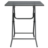 Garden Table 60x60x72 cm Expanded Metal Mesh Anthracite 317344