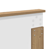 Bed Frame Artisian Oak 140 x 190 cm Solid Pine Wood 3410608