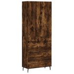 Highboard Smoked Oak 69.5x34x180 cm Engineered Wood 3195864