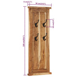 Coat Racks 2 pcs Solid Wood Acacia 38x100 cm 337854