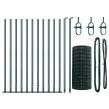 Welded Wire Fence with Concrete Base 25 x 0.4 m 3350861