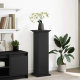 Display Stand with Storage Black 31x30x90 cm Engineered Wood 854608