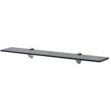 Floating Shelf Set of 2 Black Tempered safety glass, Zinc alloy 3051530
