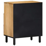 ZNTS Bedside Cabinet Brown 50x33x62 cm Solid Wood Mango 4017730