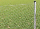 Hexagon Fence Silver 1.6 x 10 m Galvanised steel 42005658