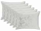 Cushion Cover 6 pcs HOUTEN Light Grey 80 x 80 cm Flannel 921810