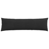 Sofa Pillows 2 pcs Black 145 x 40 cm Corduroy Fabric 42013848