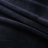 Blackout Curtains with Rings 2 pcs Velvet Black 140x245 cm 134490