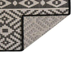 Outdoor Rug Black Polypropylene 100x200 cm UV-resistant 340850