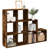 Room Divider Bookcase 3-Tier Smoked Oak 137,5x29x103,5 cm Engineered Wood 857980