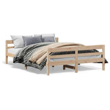 Bed Frame without Mattress 120x200 cm Solid Wood Pine 842790