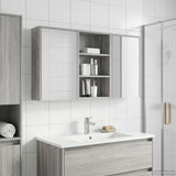 Bathroom Cabinet Set 3 pcs 126 x 16 x 62.5 cm Engineered wood 3403829