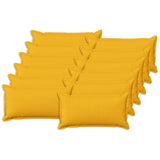 Cushion with Pillow HOUTEN 12 pcs Light Yellow Faux Linen 933834
