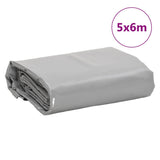 Tarpaulin Grey 5x6 m 650 g/m 156128