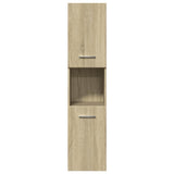 Bathroom Cabinet Sonoma Oak 30x30x130 cm Engineered Wood 849635
