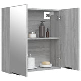 Bathroom Mirror Cabinet Grey Sonoma 64x20x67 cm 817067