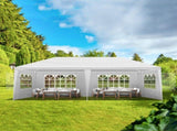 10'X20' Outdoor Party Tent with 4 Removable Sidewalls, Waterproof Canopy Patio Wedding Gazebo, White 02748343