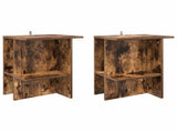 Coffee Table 2 pcs Smoked Oak 40 x 30 x 49 cm Engineered Wood 8001072