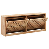 247599 Shoe Storage Bench 94x20x38 cm Solid Walnut Wood