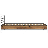 Bed Frame Old Wood 80 x 200 cm Engineered Wood 8009115