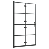 Folding Shower Enclosure ESG 80x140 cm Black 150743