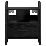 Hanging Bedside Cabinet 2 pcs Black Oak 40 x 30 x 50 cm 8013555