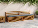 2-Piece Bench Cushions VUGHT 2 pcs 100% Polyester Blue 950889