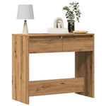 ZNTS Console Table Artisan Oak 89x41x76.5 cm Engineered Wood 856775