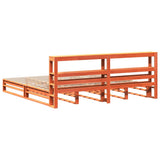 Bed Frame without Mattress Wax Brown 180x200 cm Super King Solid Wood Pine 3306506