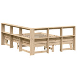 Bookcase Bed without Mattress 140x200cm Solid Wood Pine 3324538
