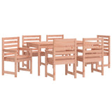 7 Piece Garden Dining Set Solid Wood Douglas 3154718