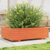 Garden Planter Wax Brown 90x60x26.5 cm Solid Wood Pine 847345