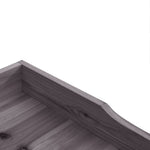 Plant Table with Shelf Grey 78x38x82.5 cm Solid Wood Fir 156351
