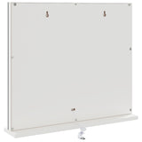 LED Vanity Mirror White 50 x 10 x 44 cm Glass and Steel 42020526