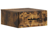 Wall-Mounted Bedside Cabinet 2 pcs Smoked Oak 34.5 x 33 x 20 cm 899286