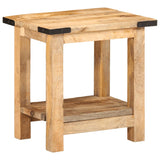 Side Table 40x30x40 cm Solid Rough Wood Mango 358501