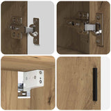Bathroom Furniture Set 5 pcs Artisan Oak 61 x 35 x 64 cm 3393002