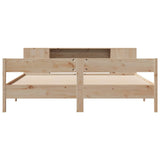 Bookcase Bed without Mattress 180x200 cm Super King Solid Wood Pine 3322939