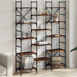 Bookshelf Smoked Oak 127.5x28.5x172.5 cm Engineered Wood 838870