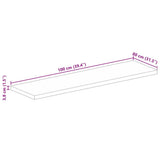 Table Top 100x80x3.8 cm Rectangular Solid Wood Acacia 371005