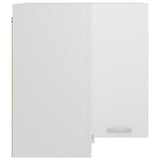 Hanging Corner Cabinet Lyon White 57x57x60 cm Engineered Wood 802537