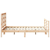 Bed Frame without Mattress 120x200 cm Solid Wood 3193916