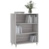 Bookcase Grey Sonoma 69.5x32.5x90 cm Engineered Wood 828346