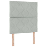 Headboard Height Adjustable Light grey 80 cm Velvet 3337880