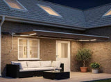 Retractable Awning Taupe 600 x 300 cm Fabric and Aluminium 3426476