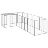 Dog Kennel Silver 6.05 m Steel 3082231