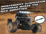2026 3 Batteries 112 Rock Crawler Rechargeable Off Road Truck 4WD , Metal Shell LED Headlights RC 88310480